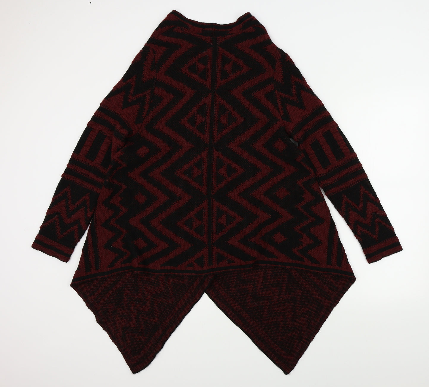 George Womens Black Geometric  Cardigan Jumper Size M