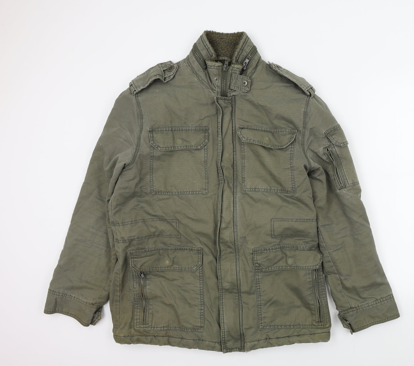 Primark Mens Green   Jacket Coat Size M