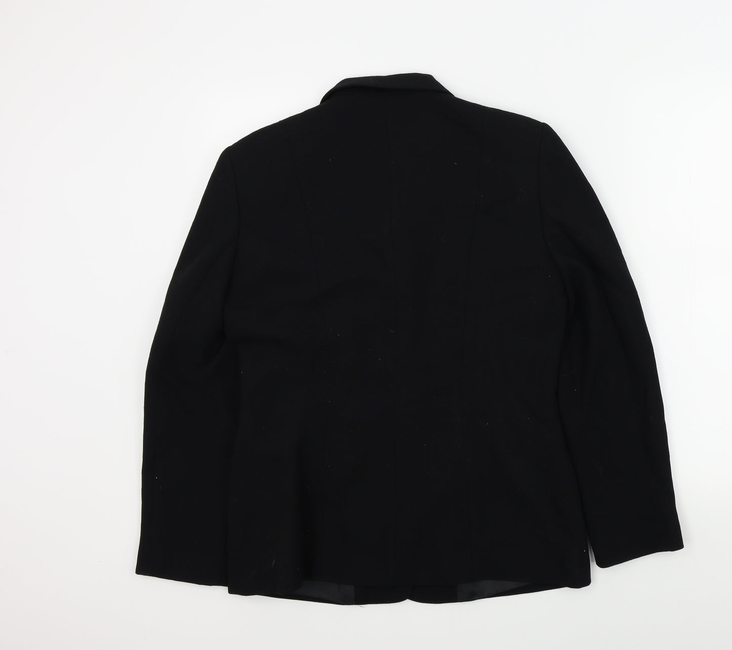 equations Womens Black Colourblock  Jacket Blazer Size 12