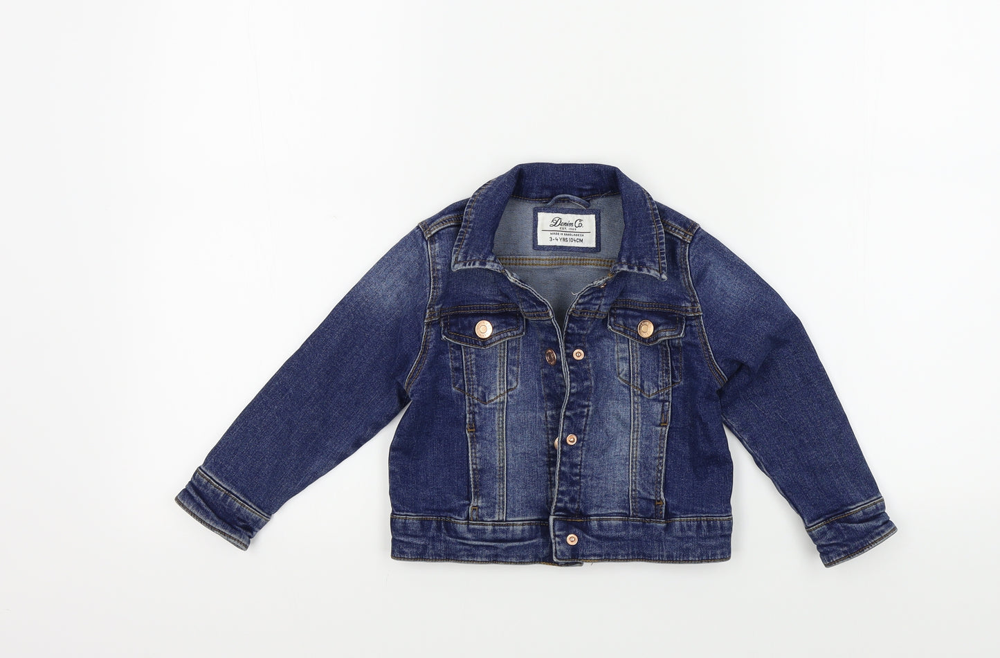 Primark Girls Blue Colourblock  Jacket  Size 3-4 Years