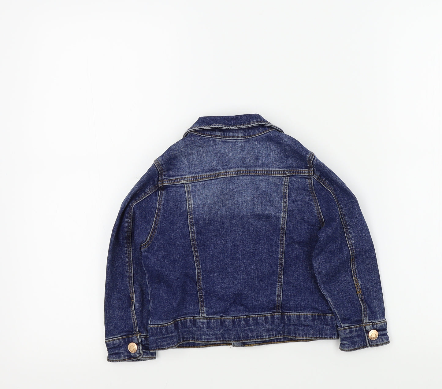 Primark Girls Blue Colourblock  Jacket  Size 3-4 Years