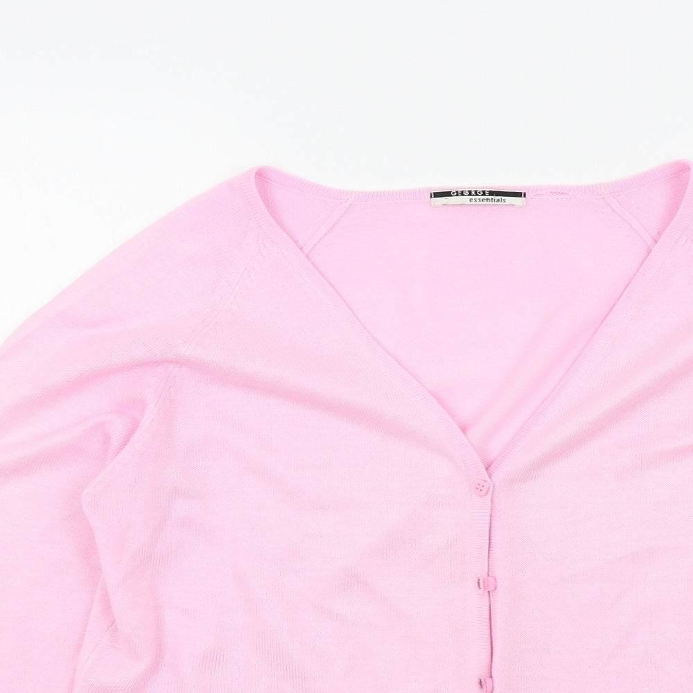 George Womens Pink   Cardigan Jumper Size 12