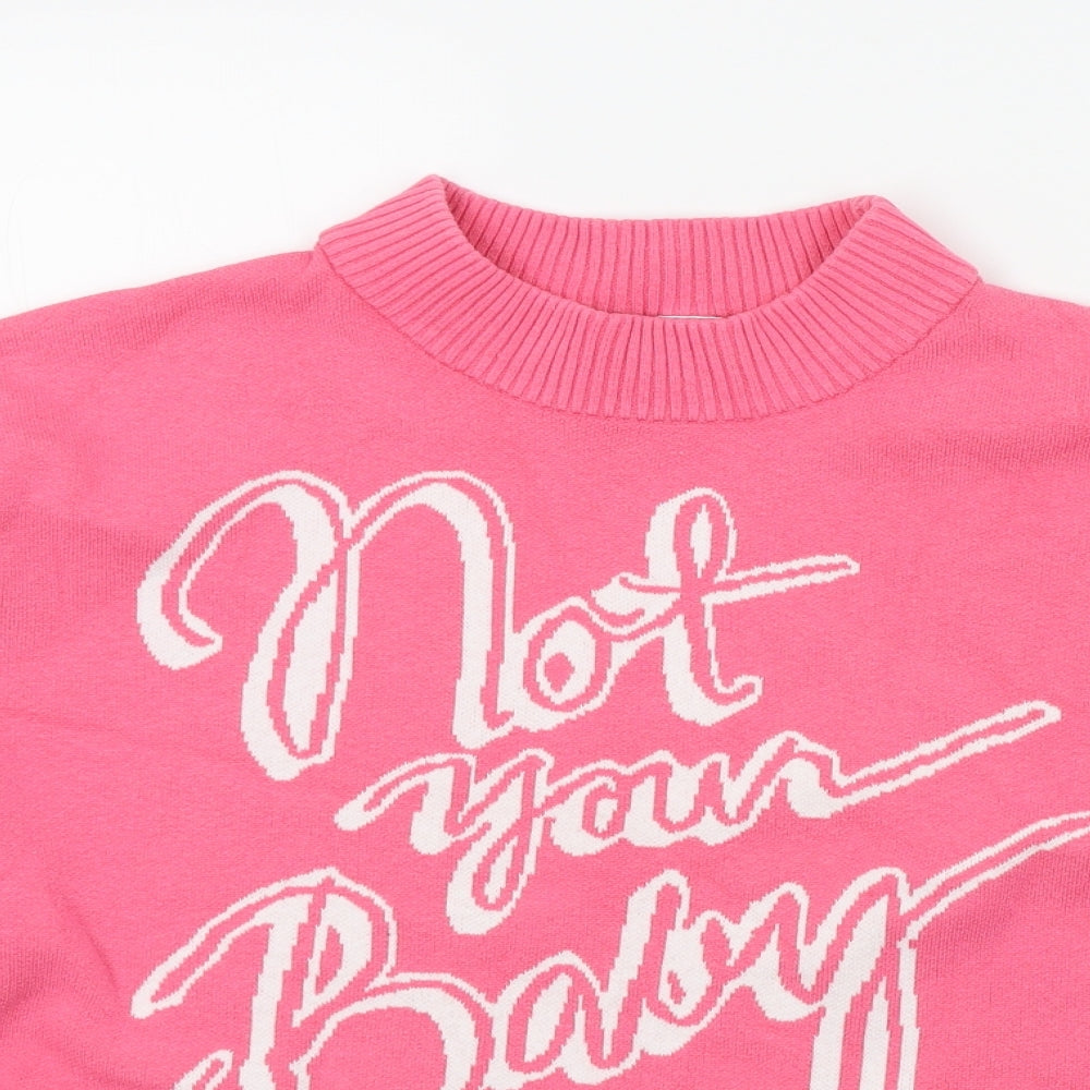 Primark Womens Pink   Pullover Jumper Size L
