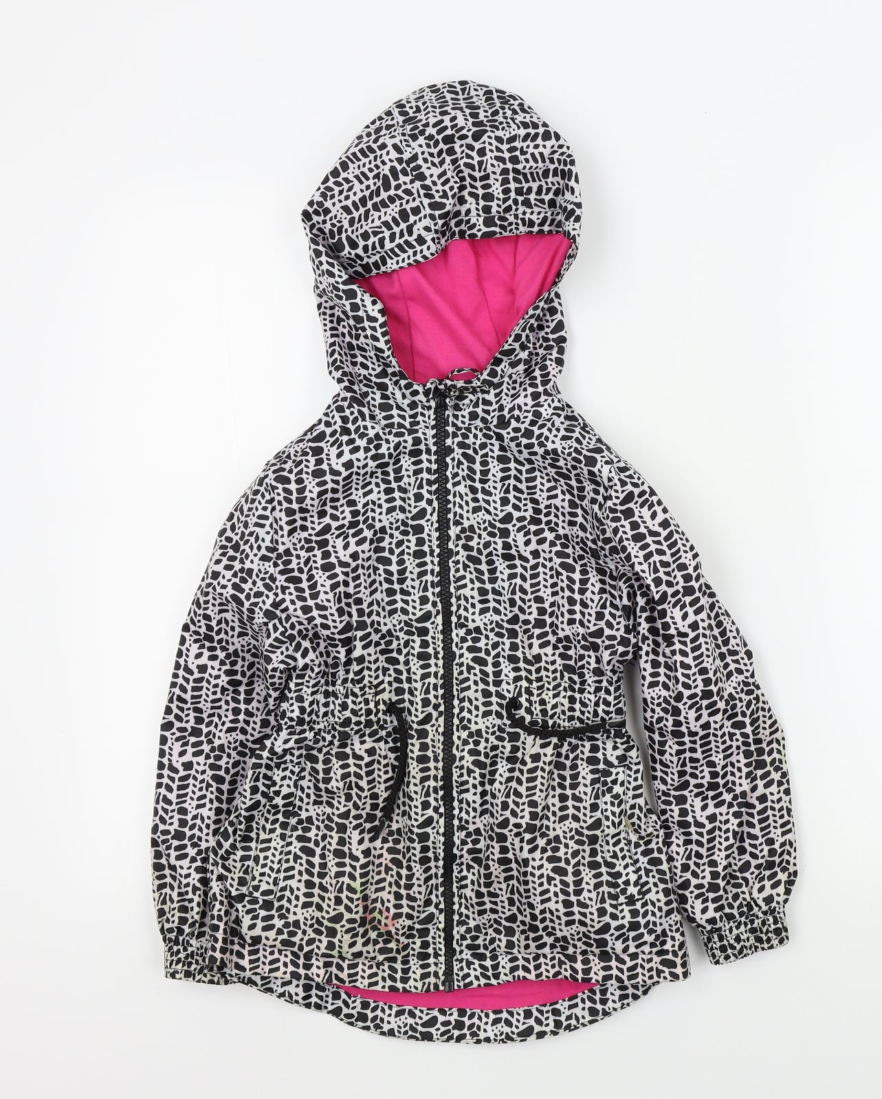 George Girls Black   Anorak Jacket Size 6 Years