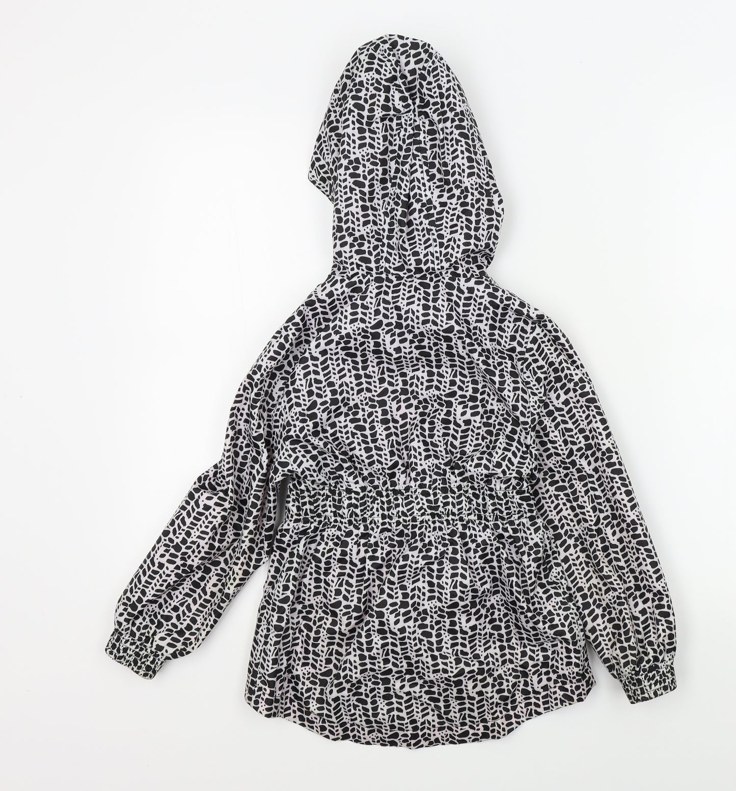 George Girls Black   Anorak Jacket Size 6 Years