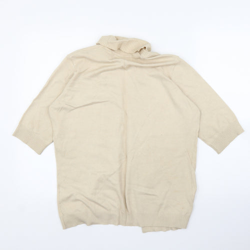 Isle Womens Beige   Cardigan Jumper Size M