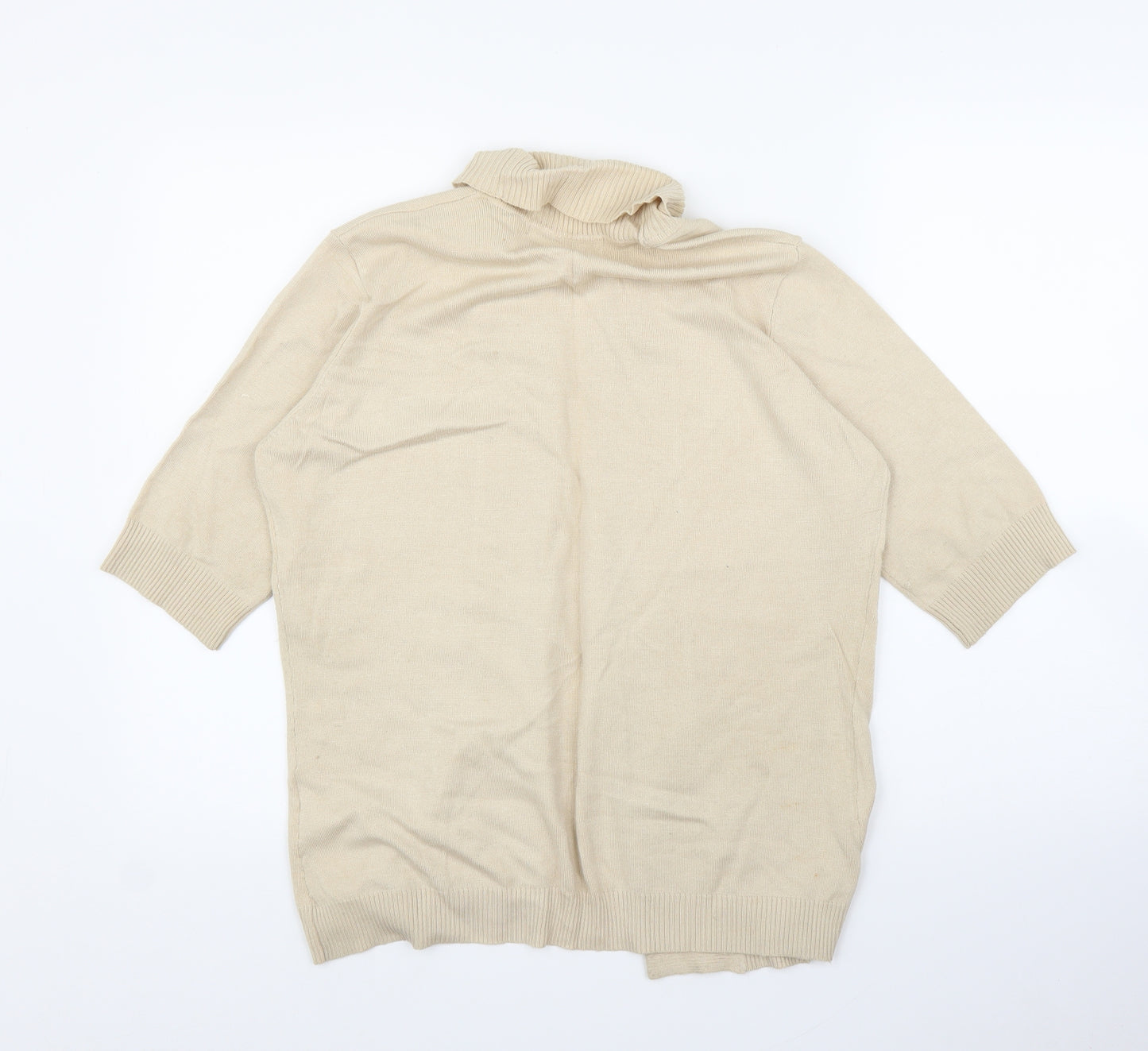 Isle Womens Beige   Cardigan Jumper Size M