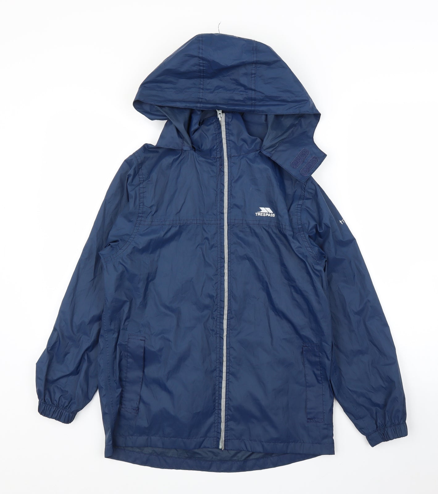 Trespass Boys Blue   Rain Coat Coat Size 11-12 Years