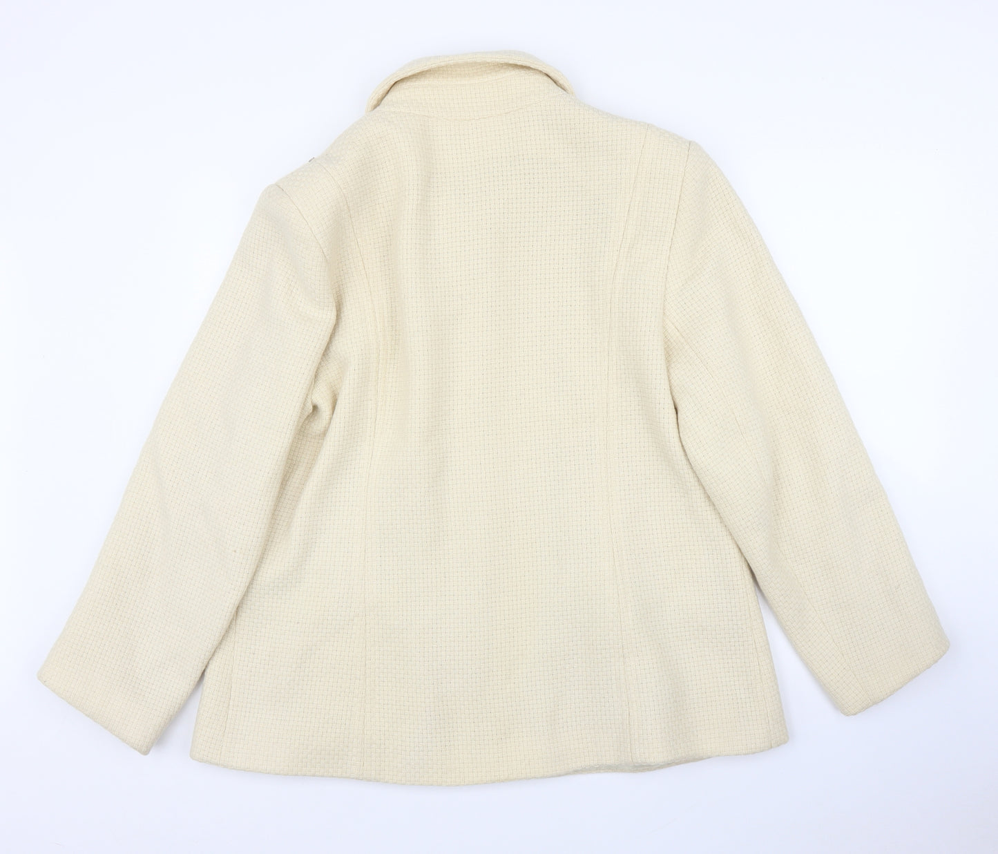 Klass Womens Beige   Overcoat Coat Size 20
