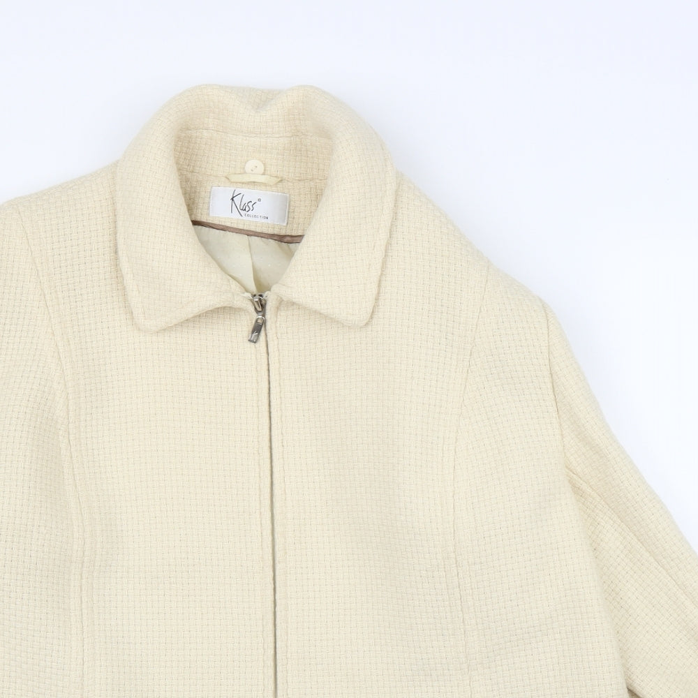 Klass Womens Beige   Overcoat Coat Size 20