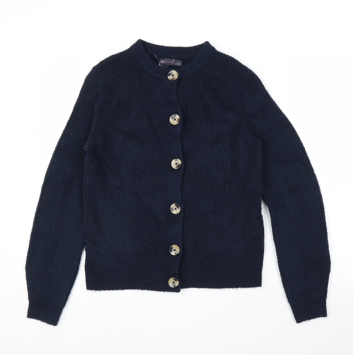 M&S Womens Blue   Cardigan Jumper Size 10