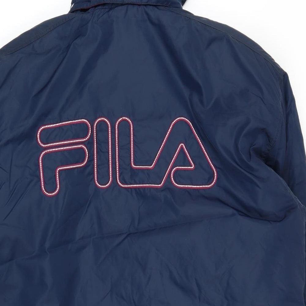 FILA Mens Blue   Rain Coat Jacket Size L  - West Ham United