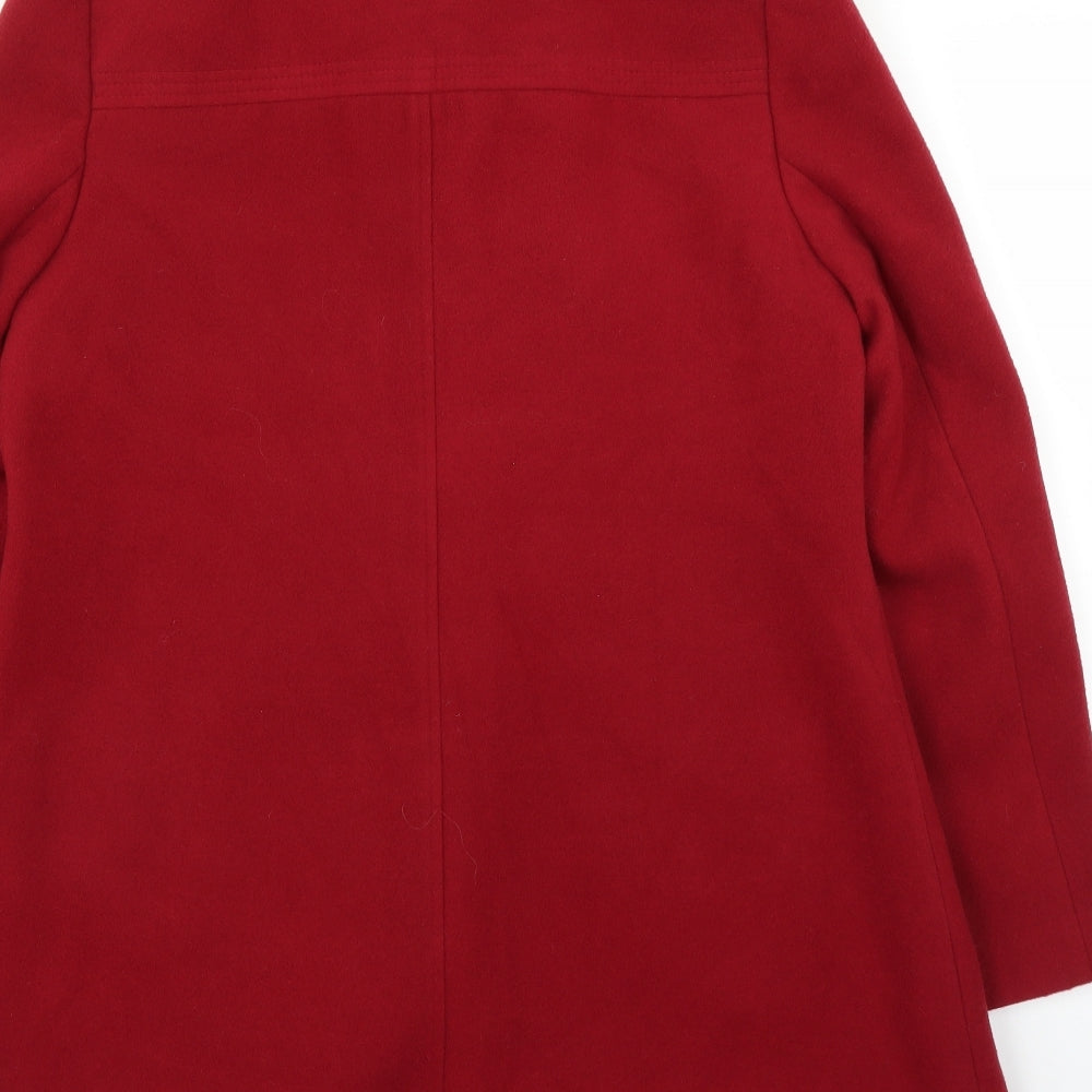George Womens Red   Overcoat Coat Size 14