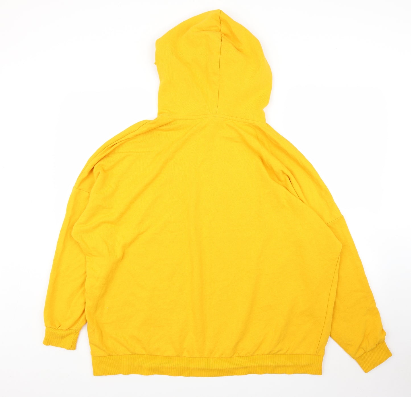 H&M Mens Yellow   Pullover Hoodie Size XL