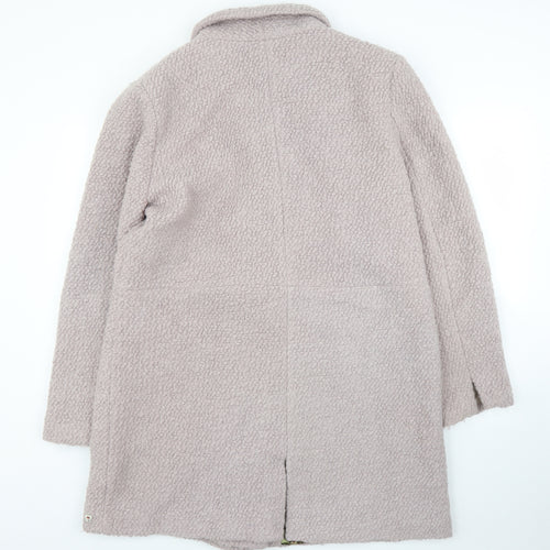 Joe Browns Womens Purple  Fleece Overcoat Coatigan Size 16