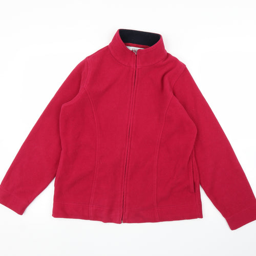 EWM Womens Pink  Fleece Full Zip Jumper Size S