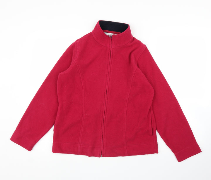 EWM Womens Pink  Fleece Full Zip Jumper Size S