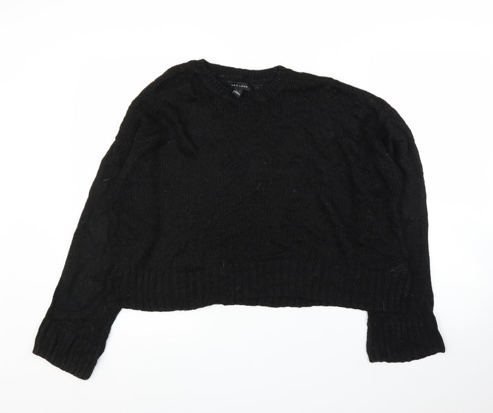 New Look Womens Black Pullover Jumper Size L