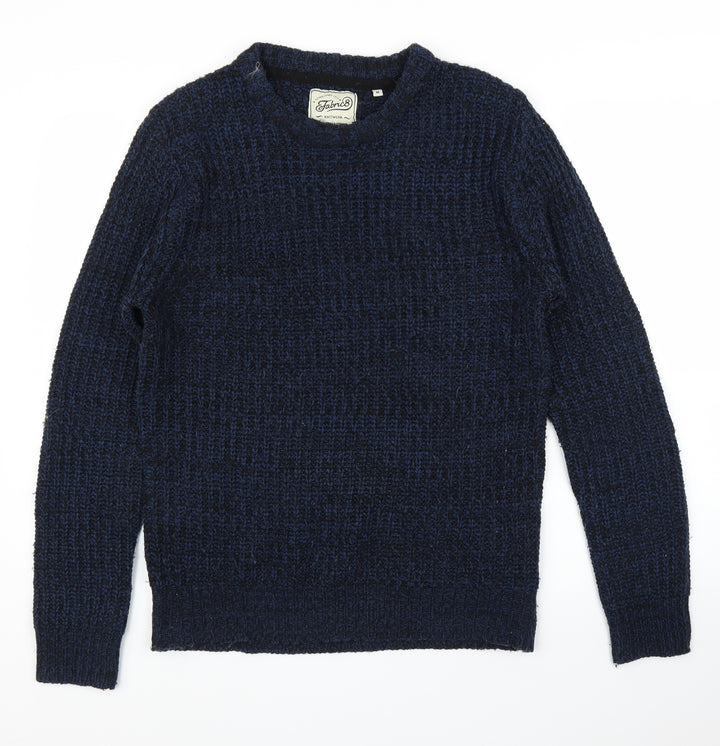 Fabric 8 Mens Blue Pullover Jumper Size M