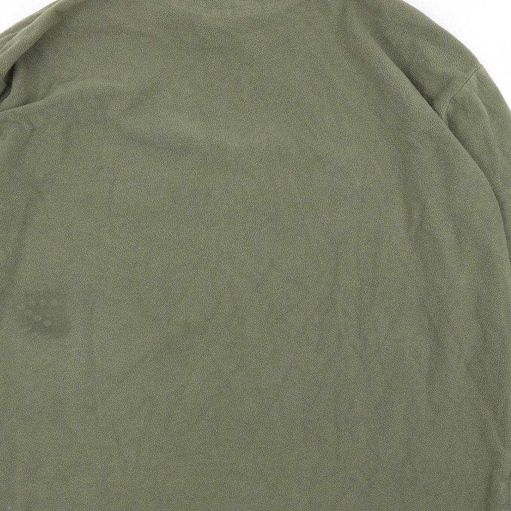 Trespass Mens Green  Fleece Pullover Jumper Size L