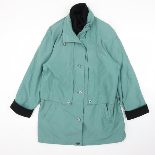 Preworn Womens Green   Overcoat Coat Size 12