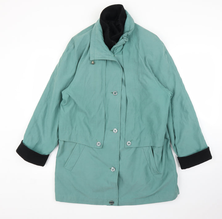Preworn Womens Green   Overcoat Coat Size 12