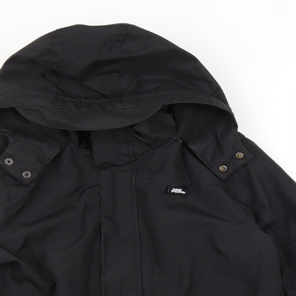 No Fear Boys Black   Windbreaker Coat Size 13 Years