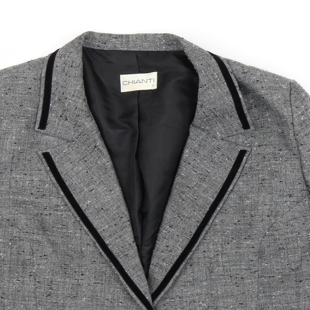 Chianti Womens Grey   Cardigan Jumper Size 18  - Jacket