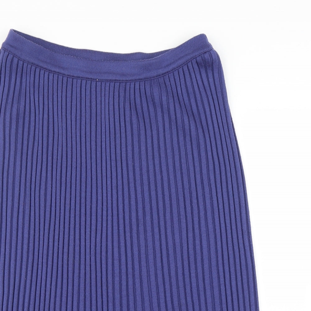 Preworn Womens Blue   A-Line Skirt Size 16