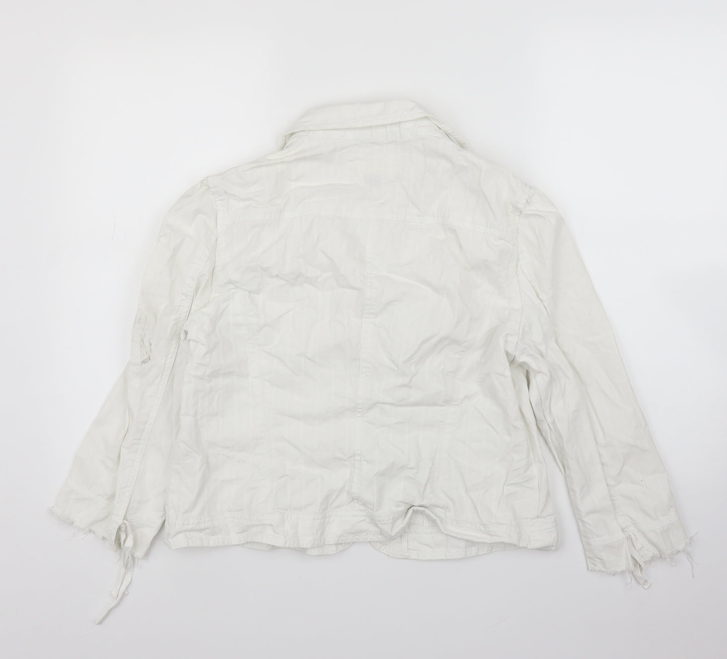 Monsoon Womens White   Cardigan Jumper Size 18  - Jacket