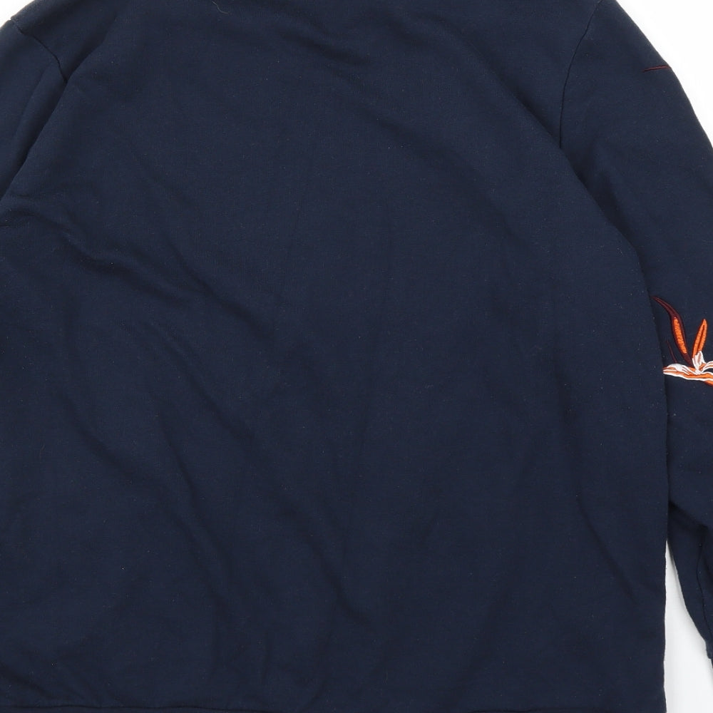 Preworn Womens Blue Floral  Pullover Jumper Size 18