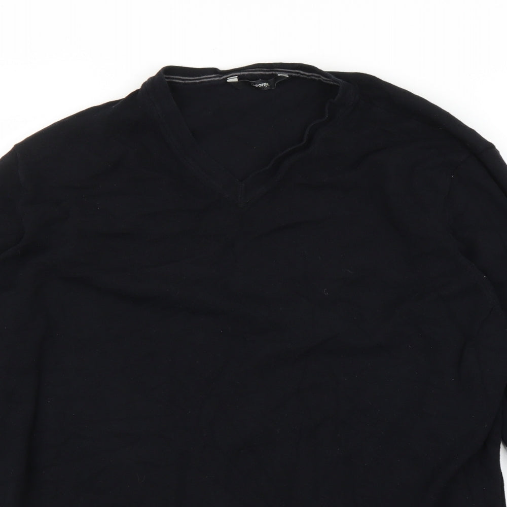 George Mens Black   Pullover Jumper Size XL