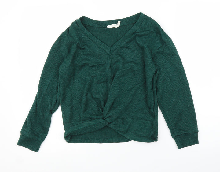 Lush Womens Green Pullover Jumper Size XS