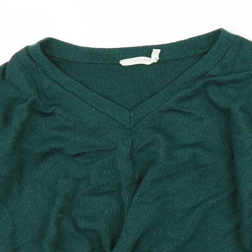 Lush Womens Green   Pullover Jumper Size XS