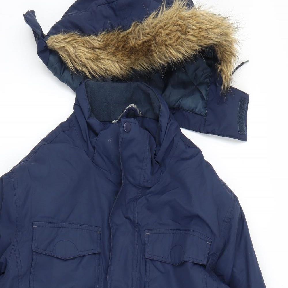 Hi Gear Mens Blue   Parka Coat Size M