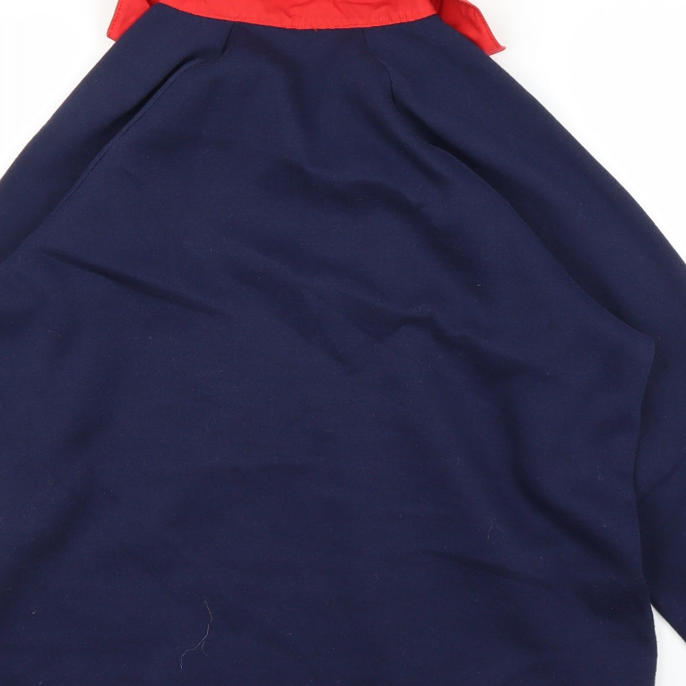 Preworn Womens Blue Floral  Pullover Jumper Size 14