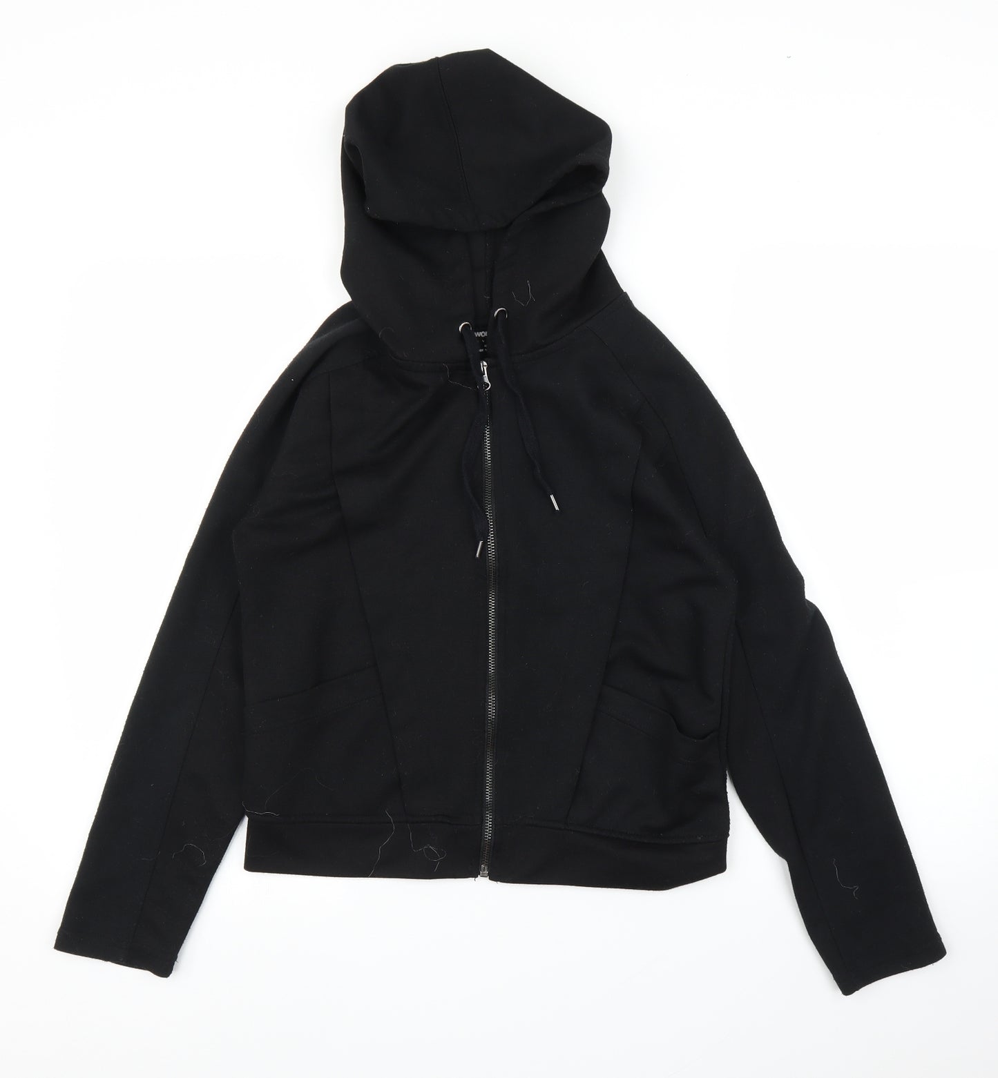 Primark Womens Black   Full Zip Hoodie Size 12