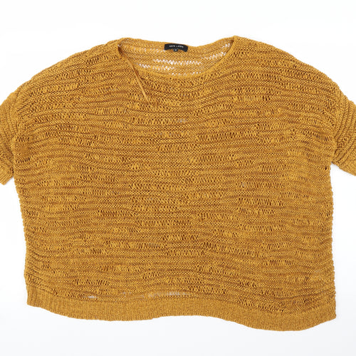 New Look Womens Yellow   Pullover Jumper Size M
