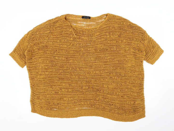 New Look Womens Yellow   Pullover Jumper Size M