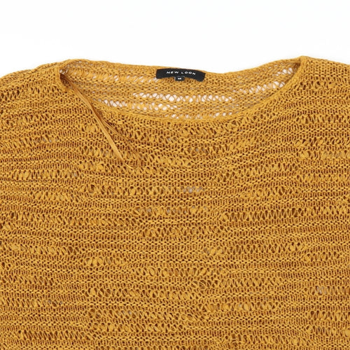 New Look Womens Yellow   Pullover Jumper Size M