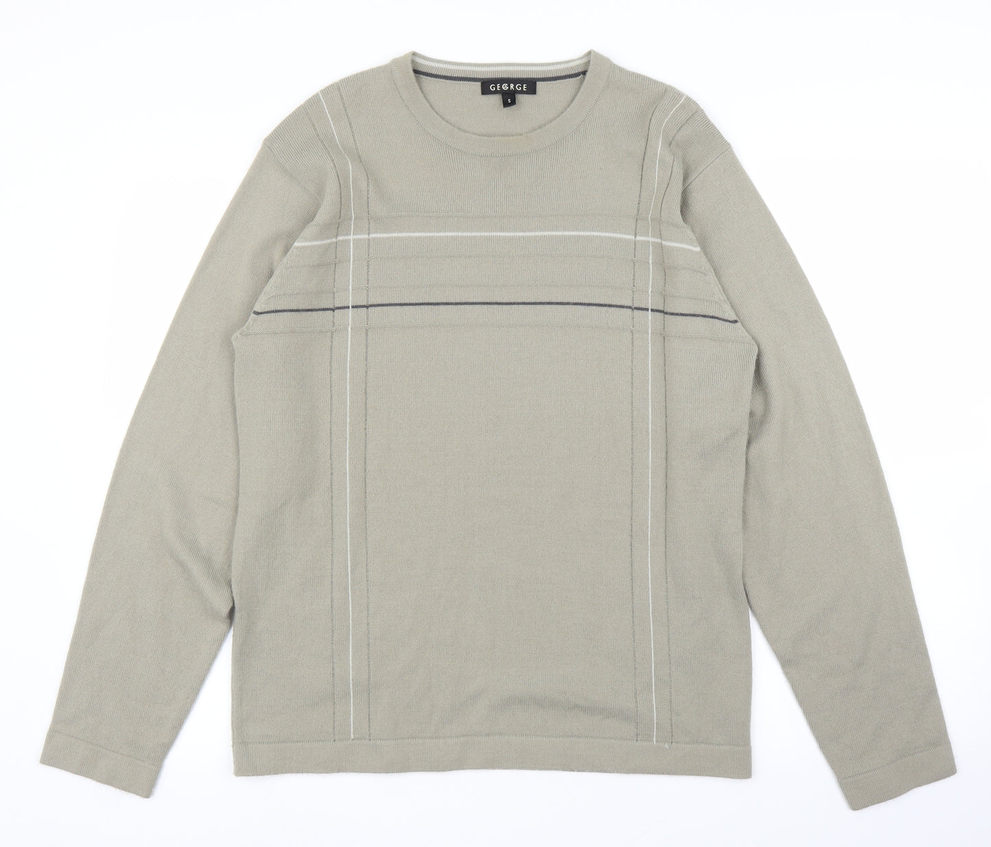 George Mens Green   Pullover Jumper Size S