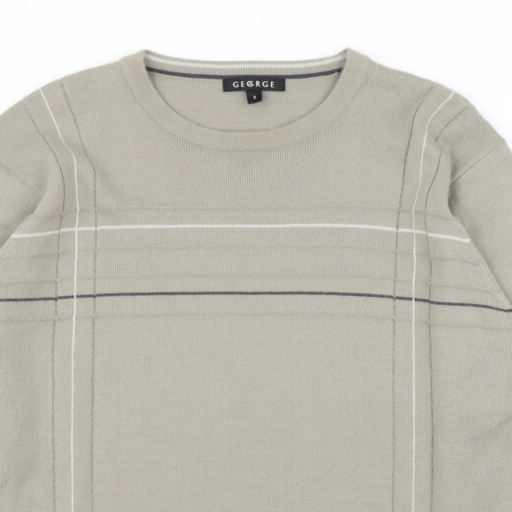 George Mens Green   Pullover Jumper Size S