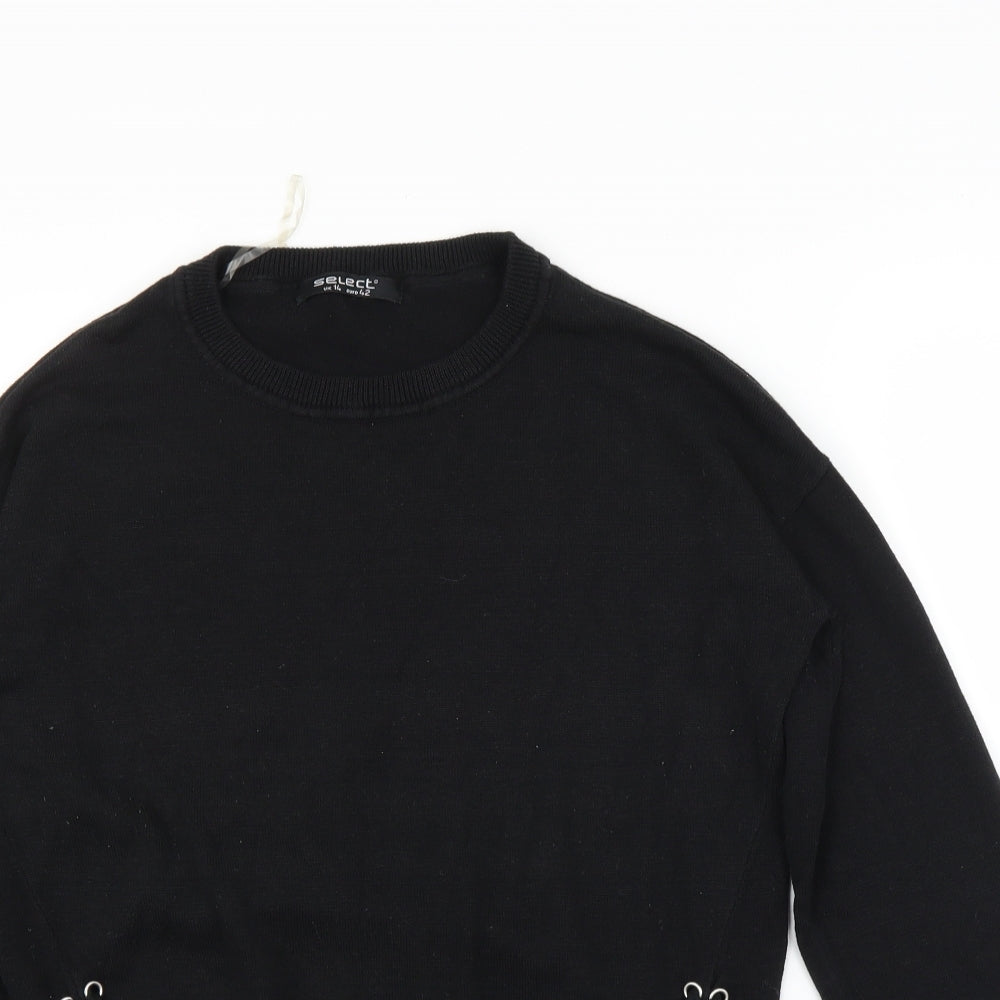 Select Womens Black   Pullover Jumper Size 14