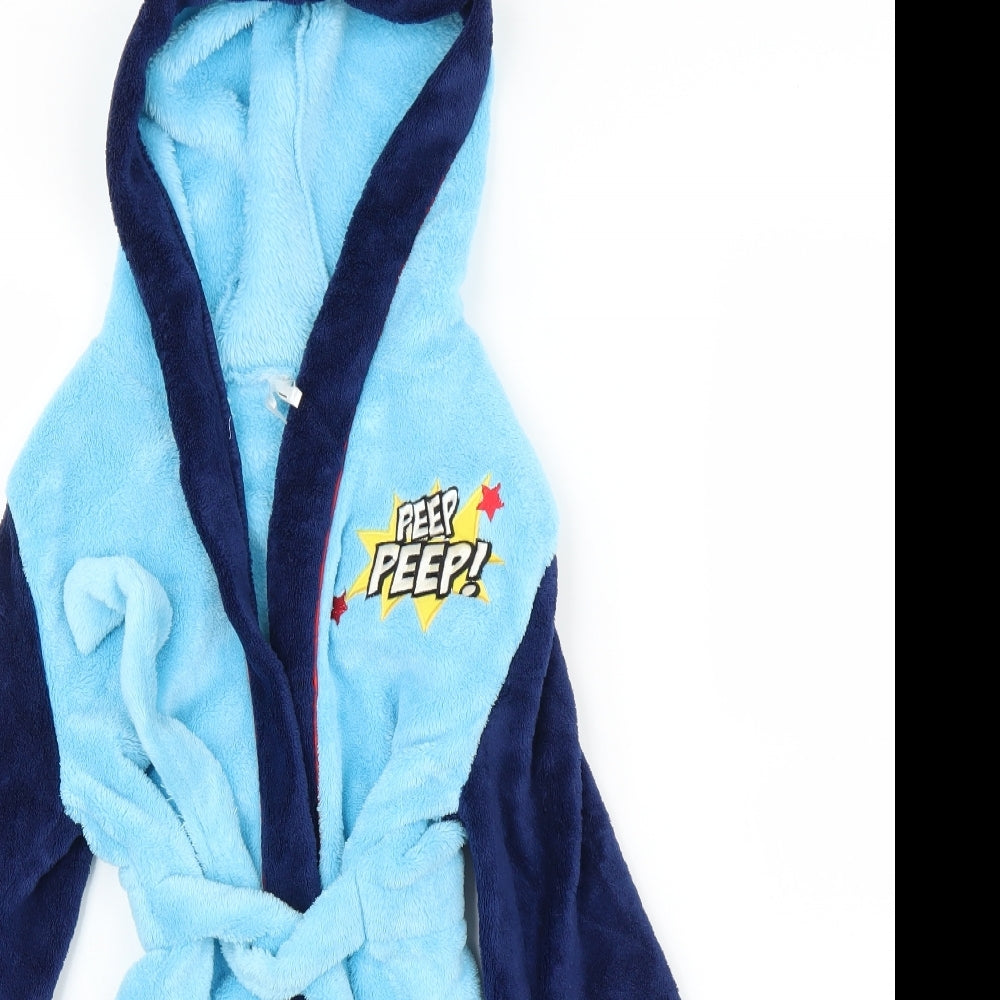 Mini Club Boys Blue Solid Fleece  Robe Size 4-5 Years  - Thomas the Tank Engine