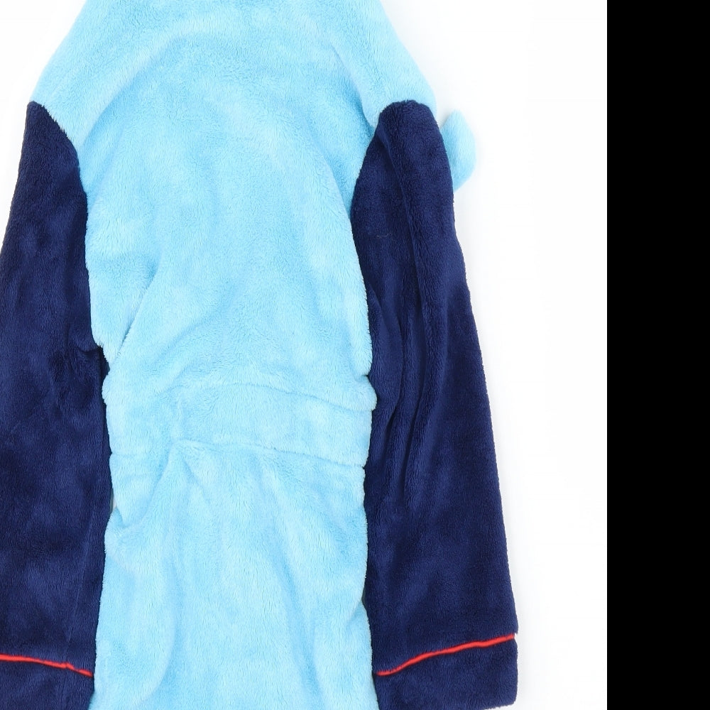 Mini Club Boys Blue Solid Fleece  Robe Size 4-5 Years  - Thomas the Tank Engine