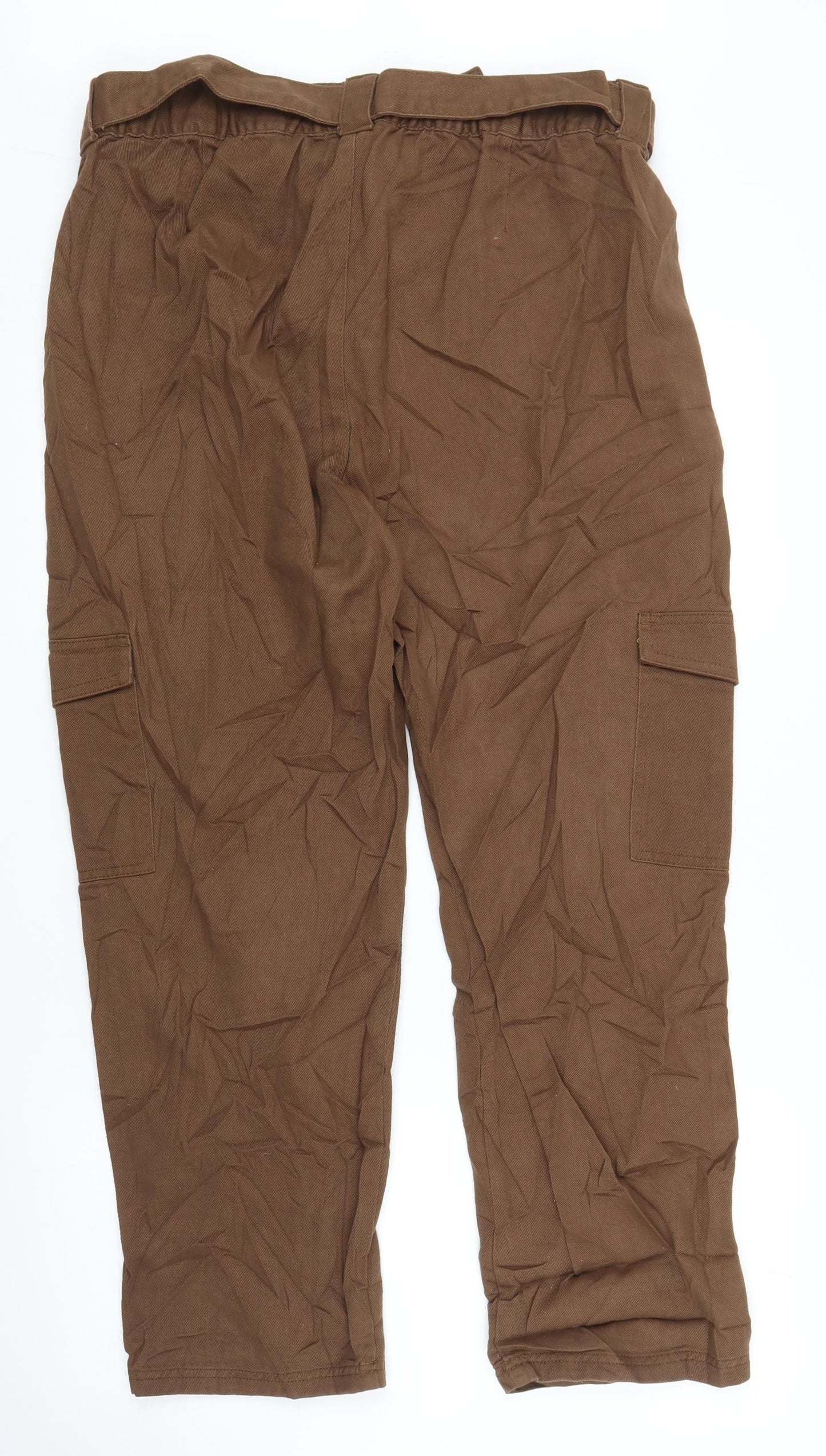 Primark Womens Brown   Cargo Trousers Size 18 L27 in
