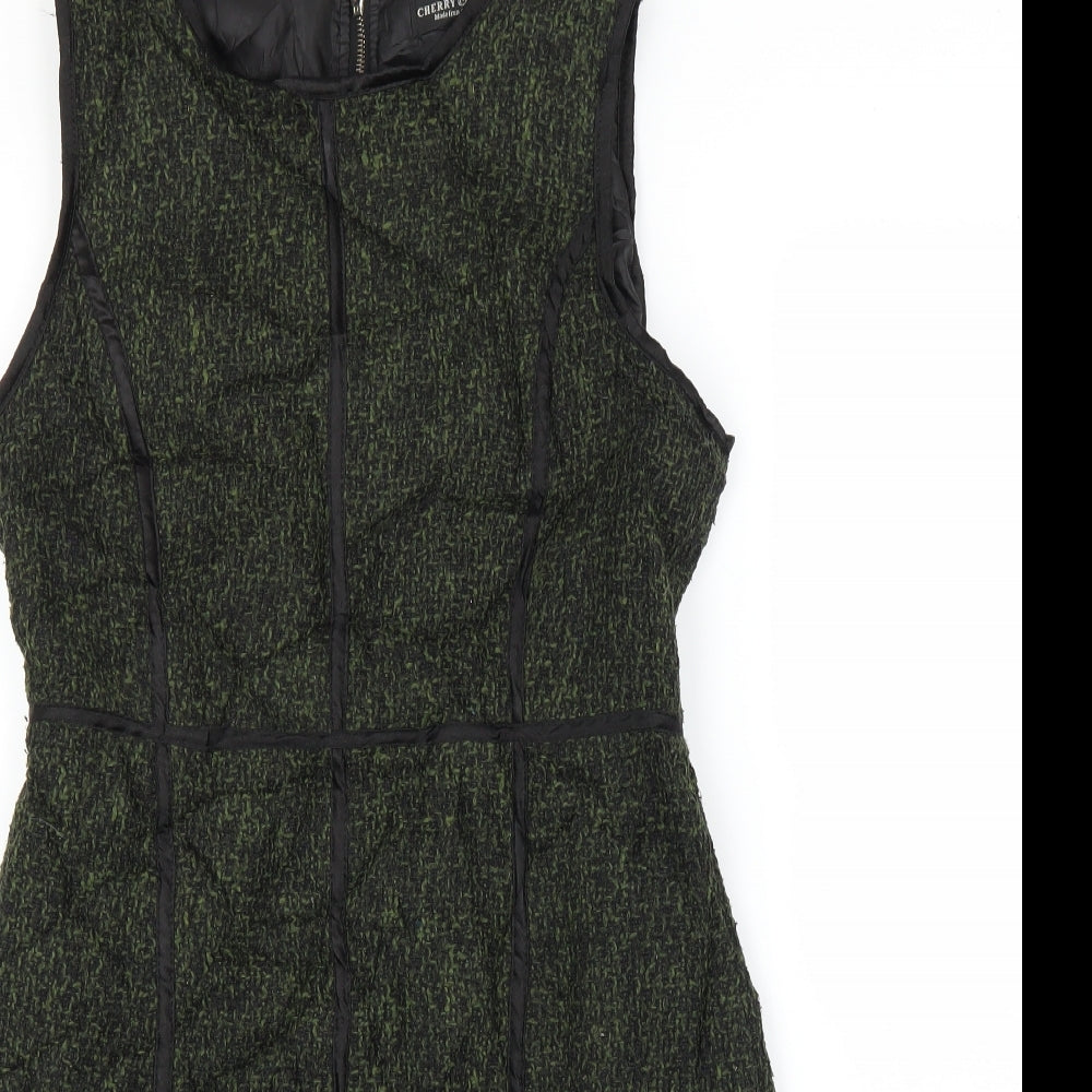 Cherry Couture Womens Green   Sheath  Size M