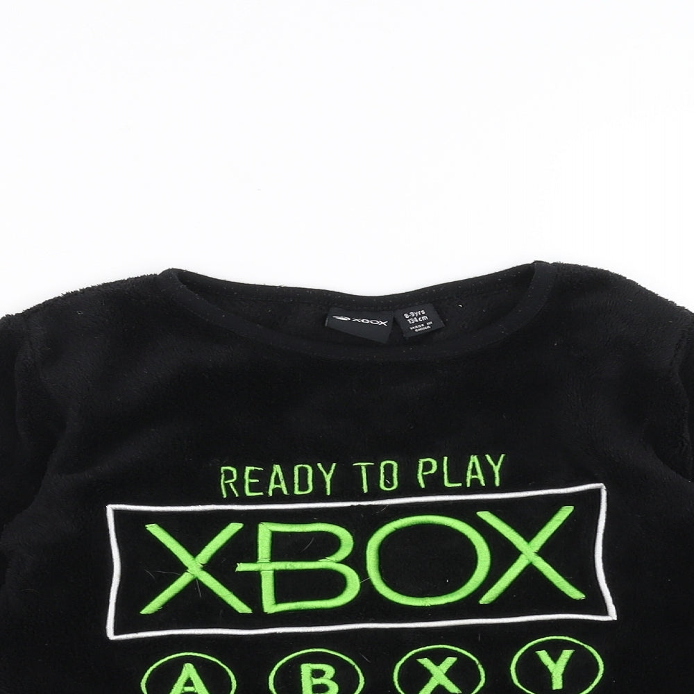 Primark Boys Black  Fleece Pullover Jumper Size 8-9 Years  - XBox