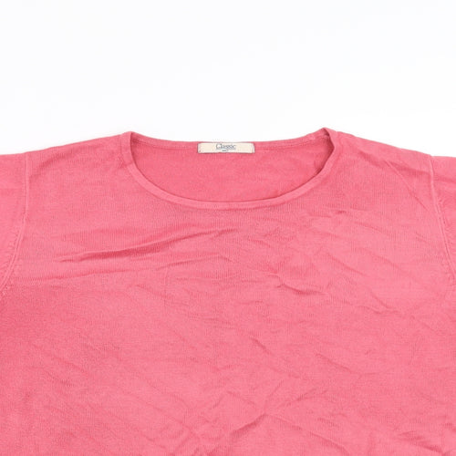 Marks and Spencer Womens Pink   Pullover Jumper Size 16