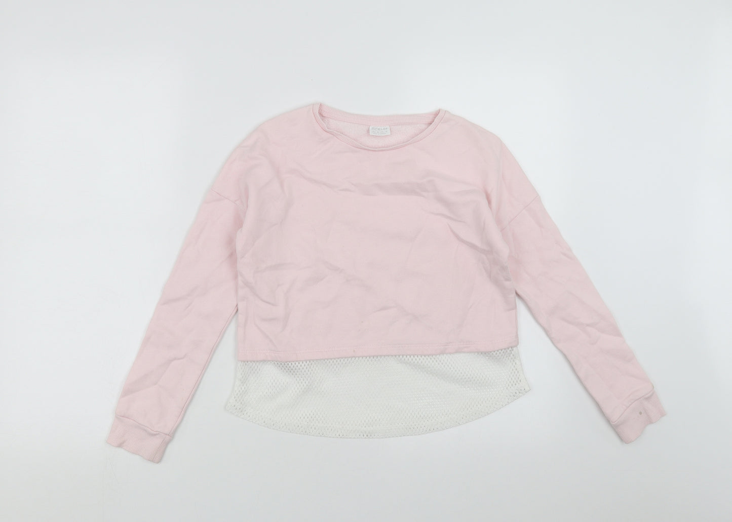 F&F Girls Pink   Pullover Sweatshirt Size 9-10 Years